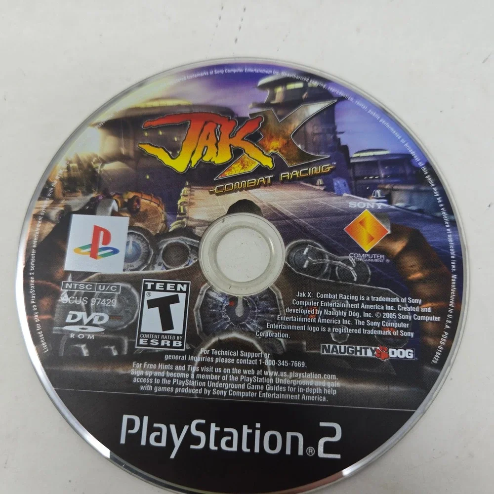 Jak X Combat Racing Sony PlayStation 2 PS2 Naughty Dog 2005 CIB Black Label